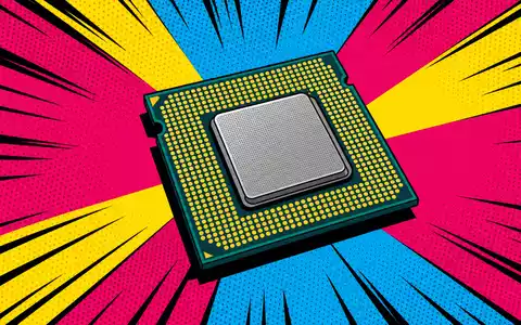 AMD Chip Comic ISIN US0079031078 Pop Art Illustration generischer CPU mit Ben Day Punkten - Foto: THN