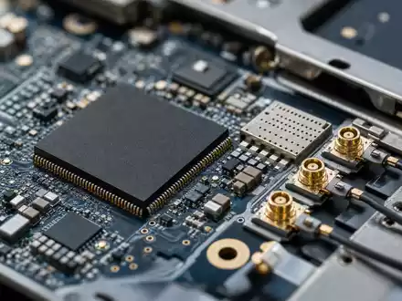 Makroaufnahme eines Smartphone-Chips mit 5G-Modem verdeutlicht die Technologiebasis von T-Mobile US Inc. (US8725901040) - Foto: THN