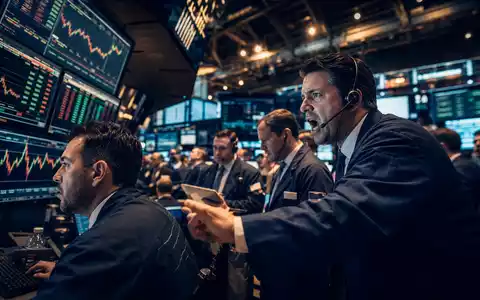 Linde PLC IE00BZ12WP82 an der NYSE mit Händlern vor Kursbildschirmen im redaktionellen Editorial Stil - Foto: THN