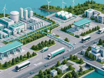 Air Liquide FR0000120628 vernetzt Wasserstoffproduktion und Fahrzeug-Mobilität in einem nachhaltigen grünen Energienetz. - Foto: THN
