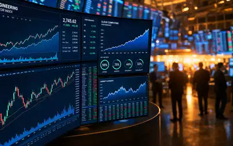 Dassault Systèmes FR0014003TT8 stock market screens display engineering sector index and cloud computing charts - Foto: THN