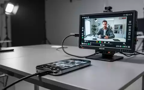 iPhone 17 Pro an externem Monitor mit sauberem Videobild, professionelle Kamerafunktionen hervorgehoben. - Foto: über boerse-global.de