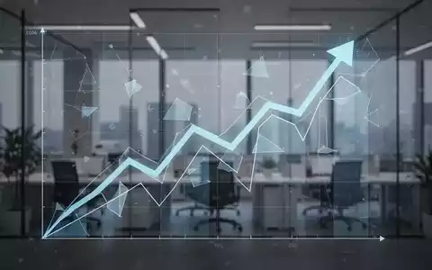 Digitaler Graph mit Aufwärtstrend über abstrakten geometrischen Formen, die steigende Kosten und Technologie darstellen. - Foto: über boerse-global.de