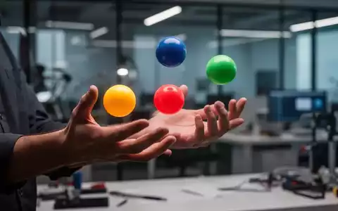 Hände jonglieren drei Bälle, symbolisierend Fokus und kognitive Aktivierung in einem professionellen Umfeld. - Foto: über boerse-global.de