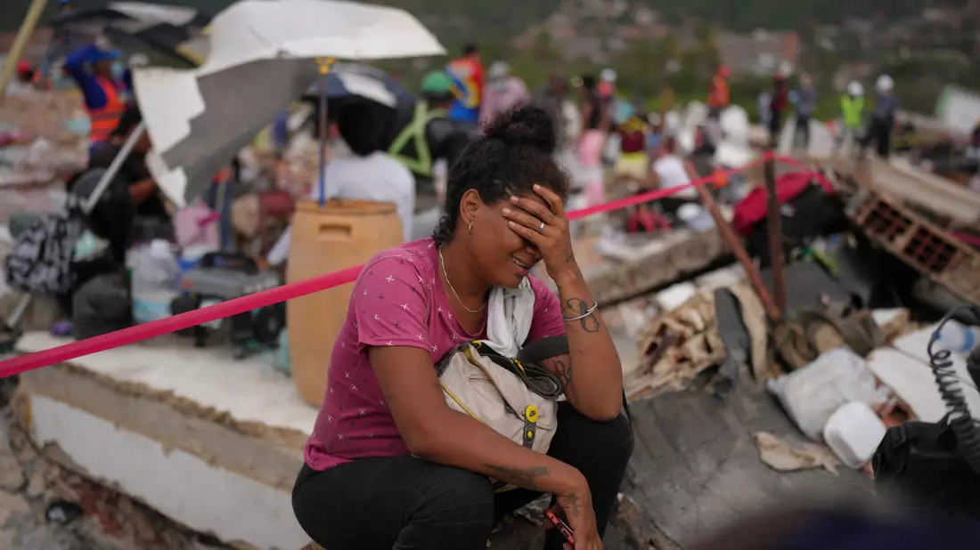 Die Zahl der Toten nach den Erdbeben in Venzuela steigt. - Bild: Matias Delacroix/AP/dpa