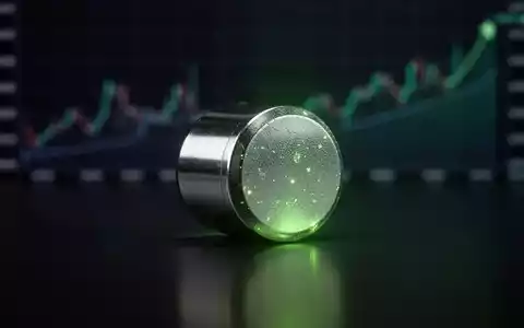 Ein glänzender Uranbrennstab mit leicht grünlichem Schein auf dunklem Hintergrund, mit angedeuteten Finanzdiagrammen im Unschärfebereich. - Foto: über boerse-global.de