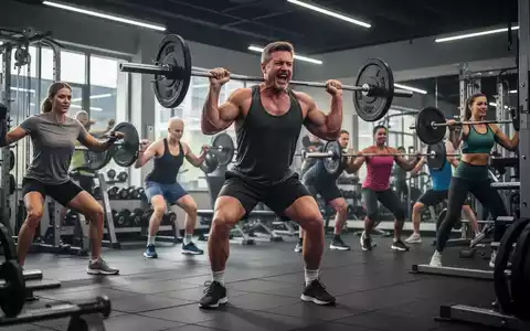 Eine Gruppe von Menschen unterschiedlichen Alters und Fitnessniveaus beim Krafttraining in einem modernen Fitnessstudio. - Foto: über boerse-global.de