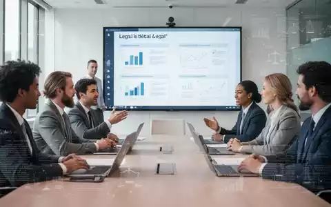HR-Fachkräfte nehmen an einem Arbeitsrecht-Webinar teil, das auf einem großen Bildschirm angezeigt wird, um sich über neue Vorschriften zu informieren. - Foto: über boerse-global.de