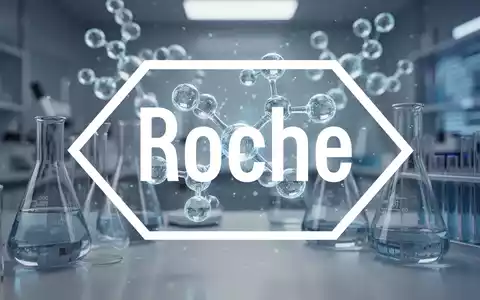 Abstrakte Darstellung von molekularen Strukturen und Laborglaswaren, die Innovation und Fortschritt in der pharmazeutischen Forschung symbolisieren. - Foto: über boerse-global.de