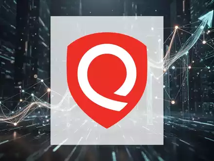Abstrakte Darstellung von Cybersicherheit und digitalem Wachstum mit leuchtenden Linien und verbundenen Knoten vor dunklem Hintergrund. Stellt Optimismus und schnelle Entwicklung dar. - Foto: über boerse-global.de