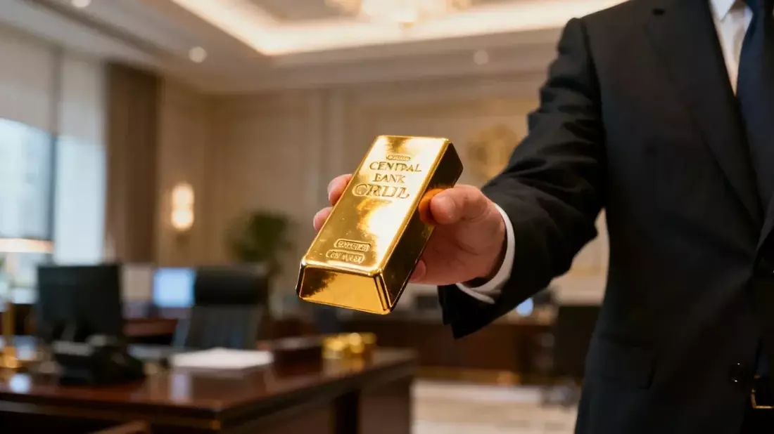 Oro en paradoja: bancos centrales compran mientras inversores huyen