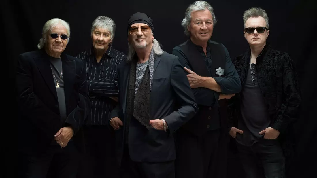 Die aktuelle Besetzung von Deep Purple: Ian Paice, Don Airey, Roger Glover, Ian Gillan und Simon McBride. - Bild: Olaf Heine/earMusic/dpa