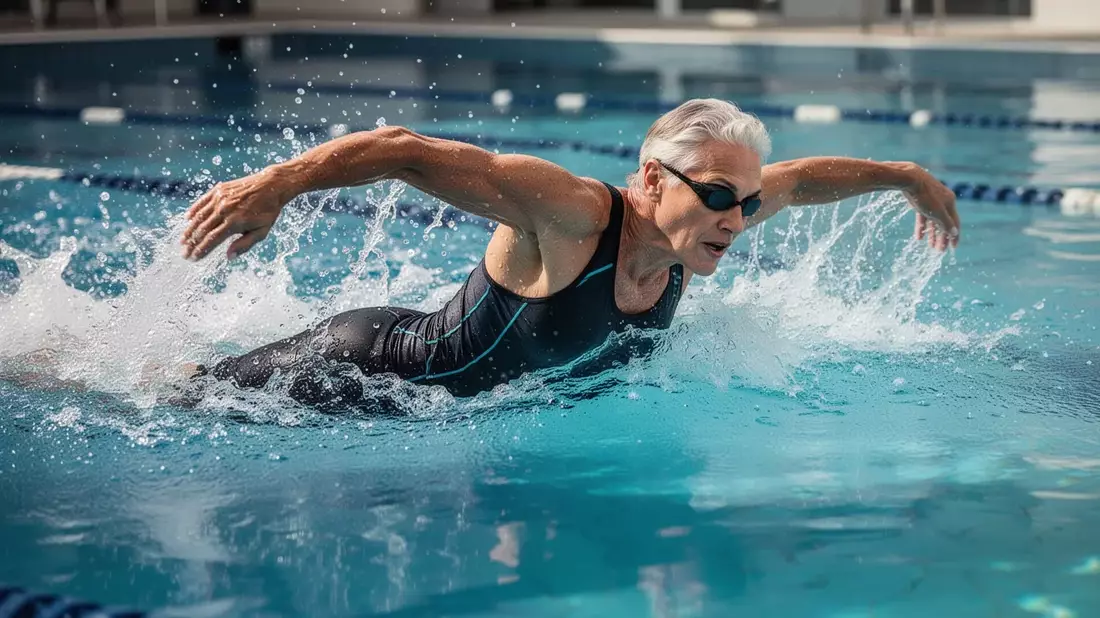 Freistilschwimmen: Effektivste Sportart gegen Bauchfett ab 50