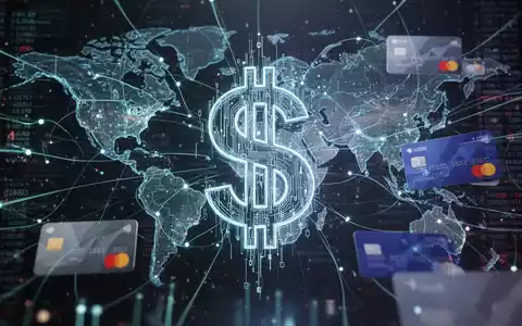Digitale Darstellung eines Stablecoin-Symbols in einem globalen Netzwerk, das moderne Finanztransaktionen und digitale Zahlungen symbolisiert. - Foto: über boerse-global.de