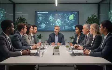 Eine Gruppe von Arbeitnehmern und Managern, die sich an einem Konferenztisch besprechen, symbolisiert Mitbestimmung und Zusammenarbeit. - Foto: über boerse-global.de