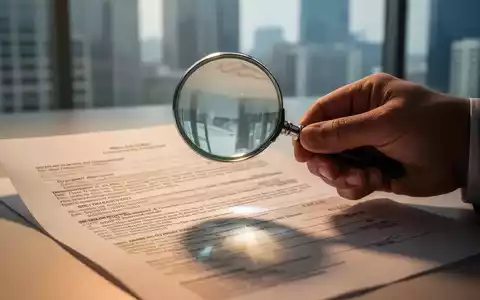 Eine Hand hält eine Lupe über ein komplexes Finanzdokument mit kleinem Text, das Details und Schatten hervorhebt. - Foto: über boerse-global.de