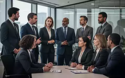 Eine Gruppe von Fachleuten diskutiert in einem modernen Büro, die Reformen am Arbeitsmarkt und Befristungen symbolisierend. - Foto: über boerse-global.de