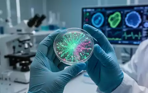 Nahaufnahme von Händen eines Wissenschaftlers in einem Labor, der eine Petrischale mit einer Zellkultur hält. - Foto: über boerse-global.de