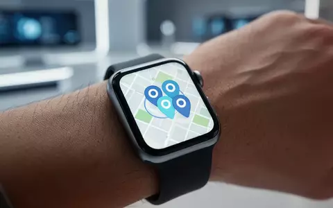 Nahaufnahme einer Apple Watch am Handgelenk mit konsolidierter 'Wo ist?'-App-Oberfläche und mehreren Standortsymbolen. - Foto: über boerse-global.de