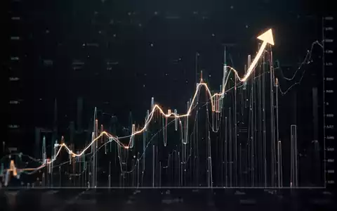 Ein stilisierter Finanzgraph mit einem Aufwärtstrend, der eine neue Rekordmarke erreicht. Er symbolisiert Wachstum und Erfolg. - Foto: über boerse-global.de