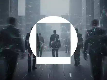 Abstrakte, atmosphärische Szene, die die digitale Asset-Branche darstellt, mit einem Gefühl der Unsicherheit und des Übergangs. - Foto: über boerse-global.de