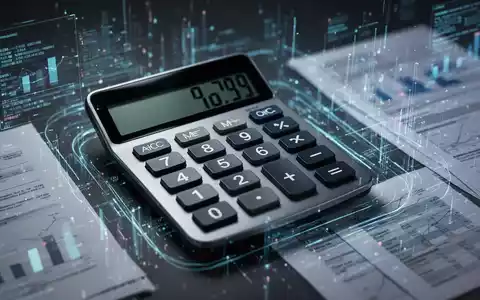 Ein moderner Rechner, umgeben von abstrakten digitalen Datenströmen und Finanzdokumenten, symbolisiert digitale Effizienz bei Reisekostenabrechnungen. - Foto: über boerse-global.de