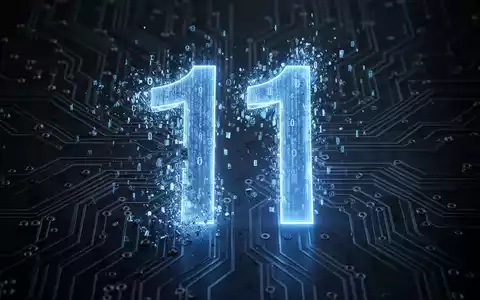 Stilisierte, leuchtend blaue Ziffer '11', die über einem dunklen, futuristischen Leiterplattenmuster in digitale Fragmente zerfällt und das Lebensende symbolisiert. - Foto: über boerse-global.de