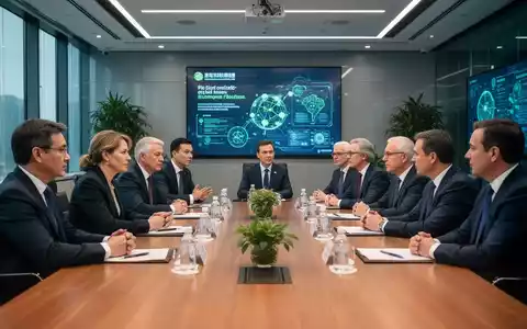 Geschäftsleute aus China und Europa diskutieren in einem modernen Konferenzsaal über ESG-Kriterien und nachhaltiges Wachstum. - Foto: über boerse-global.de