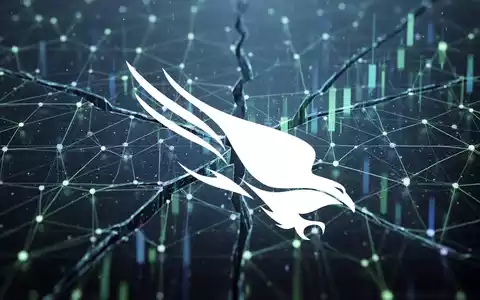 Abstrakte Darstellung eines digitalen Netzwerks mit blauen und grünen Lichtern, das Technologie und Marktanpassungen symbolisiert. - Foto: über boerse-global.de