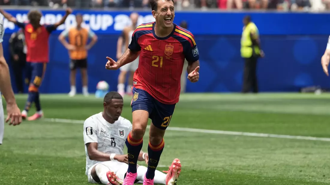 Oyarzabal erzielte das verdiente 1:0 für Spanien. - Bild: Jae C. Hong/AP/dpa