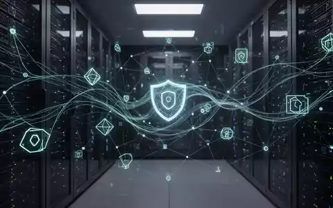 Abstrakte Darstellung von Software-Updates und digitaler Wartung mit leuchtenden Linien und geometrischen Formen auf dunklem Hintergrund. - Foto: über boerse-global.de