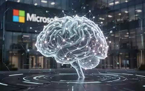Stilisierte, leuchtende KI-Gehirn- oder Netzwerkdarstellung in einer schlanken digitalen Oberfläche, die die Konsolidierung von Microsofts Copilot-KI-Chatbots symbolisiert. - Foto: über boerse-global.de