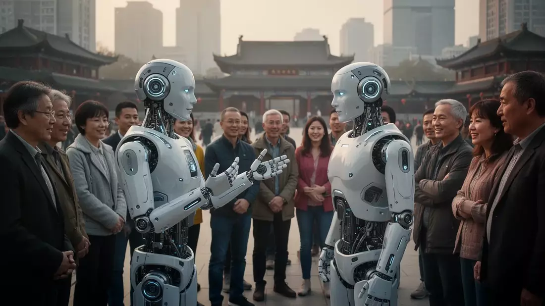 China setzt humanoide Roboter an Grenze und im Alltag ein