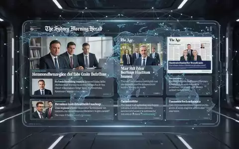 Digitale Oberfläche mit Nachrichtenschlagzeilen und Zusammenfassungen, die die Verbindung von Premium-Journalismus und KI-Technologie symbolisiert. - Foto: über boerse-global.de