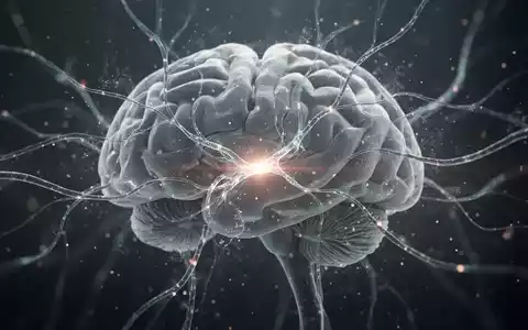 Abstrakte Darstellung von Gehirnaktivität und Energiefluss mit leuchtenden neuronalen Pfaden, die neurobiologische Forschung symbolisieren. - Foto: über boerse-global.de