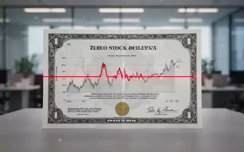Ein Börsendiagramm mit einer flachen Linie, die null Wachstum über sieben Tage anzeigt, in einem modernen Bürokontext. - Foto: über boerse-global.de