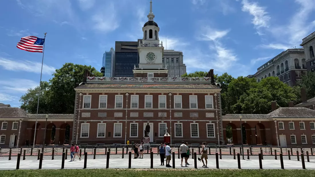 Die Unabhängigkeitserklärung wurde in der Independence Hall in Philadelphia unterzeichnet.  - Bild: Franziska Spiecker/dpa