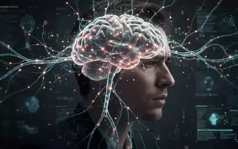 Kopf im Profil mit leuchtenden neuronalen Pfaden und Datenpunkten, die Stress und seine Auswirkungen auf die Gehirnfunktion darstellen. - Foto: über boerse-global.de
