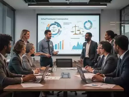 Eine Gruppe von Menschen in einem modernen Schulungsraum, die an einer Präsentation teilnehmen und sich austauschen. - Foto: über boerse-global.de