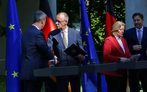 Pressekonferenz nach Koalitionsausschuss am 02.07.2026 - Foto: via dts Nachrichtenagentur