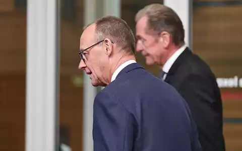 Friedrich Merz und Mathias Döpfner (Archiv) - Foto: via dts Nachrichtenagentur