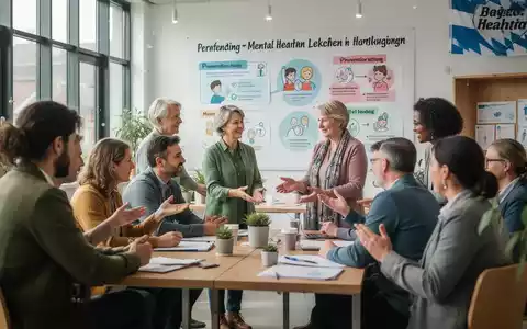 Eine Gruppe von Menschen nimmt an einem Präventionsworkshop teil, der sich auf psychische Gesundheit und Gemeinschaftsnetzwerke konzentriert. - Foto: über boerse-global.de
