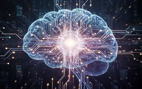 Stilisierte digitale Gehirnstruktur mit leuchtenden Schaltkreisen und Datenströmen, die KI-Modelle und deren Verarbeitungsfähigkeiten darstellt. - Foto: über boerse-global.de