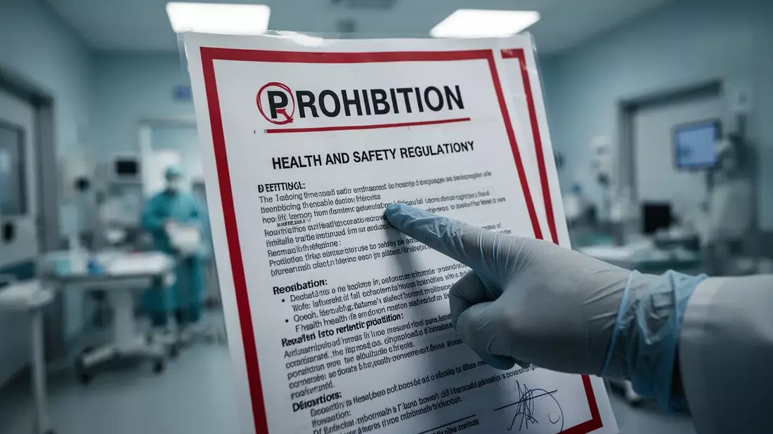 The Health and Safety Executive (HSE) has issued its first-ever prohibition notice against an occupa
