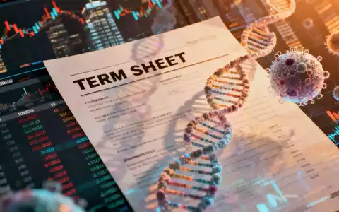 Ein stilisiertes Finanzdokument, das ein Termsheet darstellt, mit subtilen medizinischen oder biologischen Elementen im Hintergrund. - Foto: über boerse-global.de
