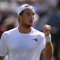 So gut wie nie in Wimbledon: Jan-Lennard Struff steht im Achtelfinale. - Foto: Ben Whitley/PA Wire/dpa