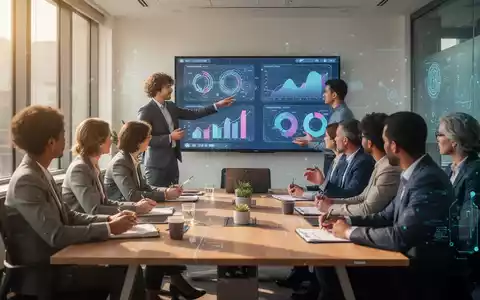 Eine Gruppe von Fachleuten bei einer interaktiven Coaching-Sitzung in einem modernen Seminarraum, mit digitalen Bildschirmen und Notizen. - Foto: über boerse-global.de