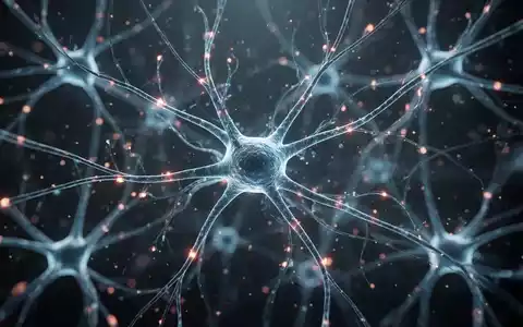 Abstrakte Darstellung von Gehirnsynapsen und neuronalen Netzwerken mit leuchtenden Verbindungen. - Foto: über boerse-global.de