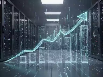 Abstrakte Darstellung der Datenspeicherbranche mit Elementen, die Wachstum und positive Marktdynamik symbolisieren. - Foto: über boerse-global.de
