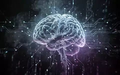 Ein stilisiertes, leuchtendes neuronales Netz oder eine Leiterplatte, teilweise von digitalem Rauch oder Datenströmen verdeckt. - Foto: über boerse-global.de